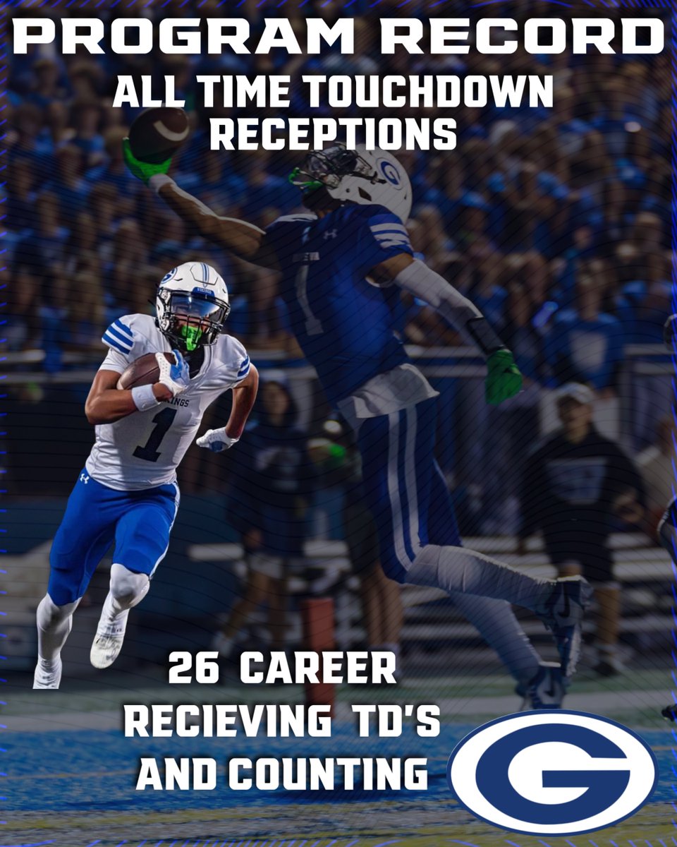 Congratulations to Talyn as he continues to rewrite our record book. He had 3 touchdown receptions last night and broke our all-time touchdown reception record! 26 TD’s catches and counting!