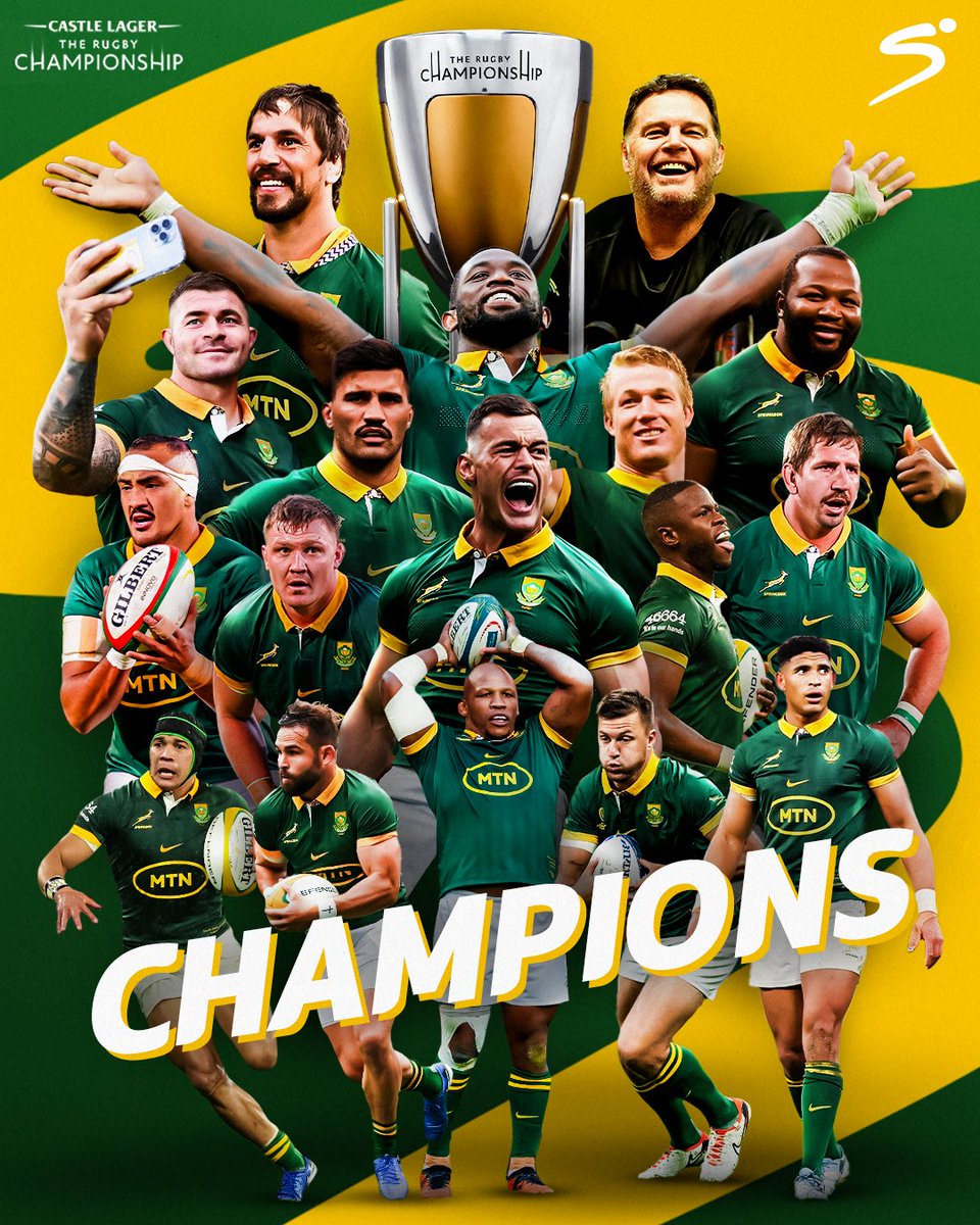 The Springboks are the 2024 Rugby Championship winners 🇿🇦🙌  

#TRC2024