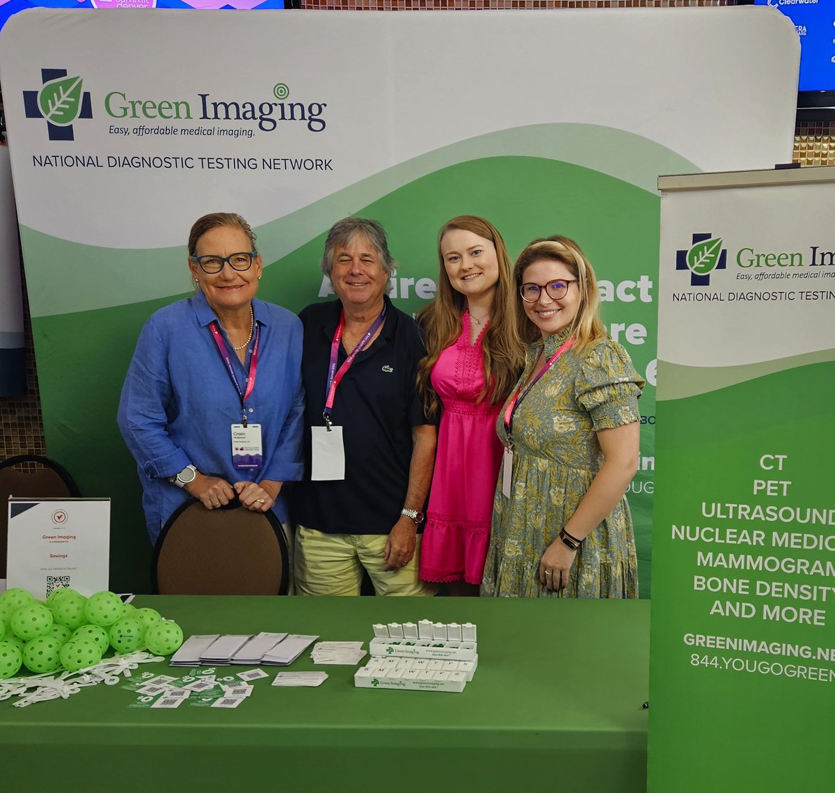 GreenImagingUS's tweet photo. Green Imaging brought the heat to Denver and the HINT Summit conference this year. Stop by our booth these last couple of hours and get yourself a Green Imaging pickleball 🏓🏓 https://t.co/cTNvapN4yd