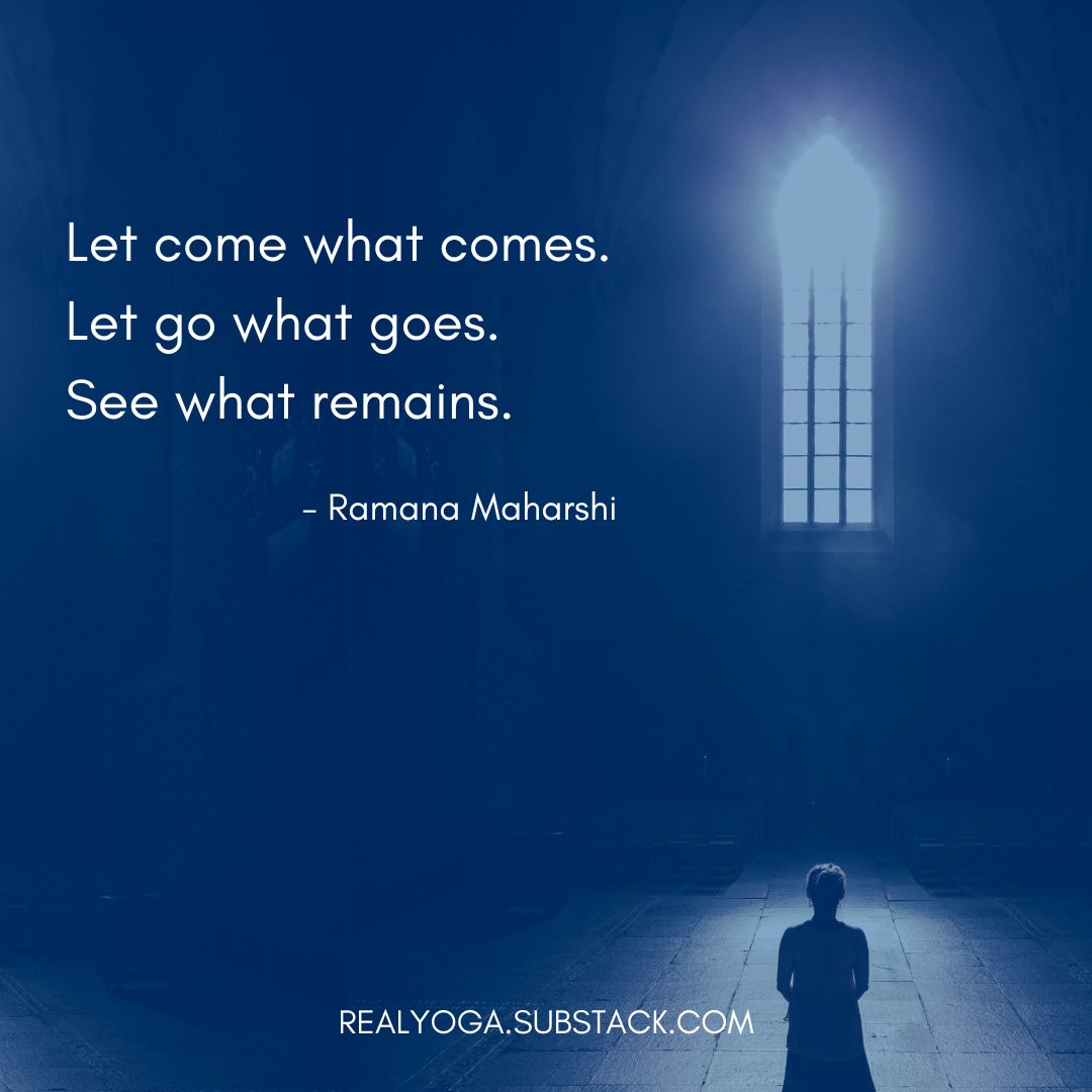 Why unnecessarily complicate the process of Spiritual Awakening? 

What could be more simple than noticing what you've always, already have been?

Read more in this week's Real Yoga Newsletter
realyoga.substack.com/p/are-you-real…