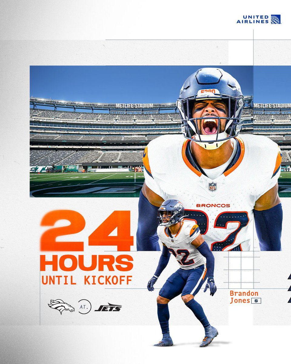 2️⃣4️⃣ hours 'til we're 🔙 in action!

#DENvsNYJ x <a href="/BlessedJones33/">Brandon Jones</a>