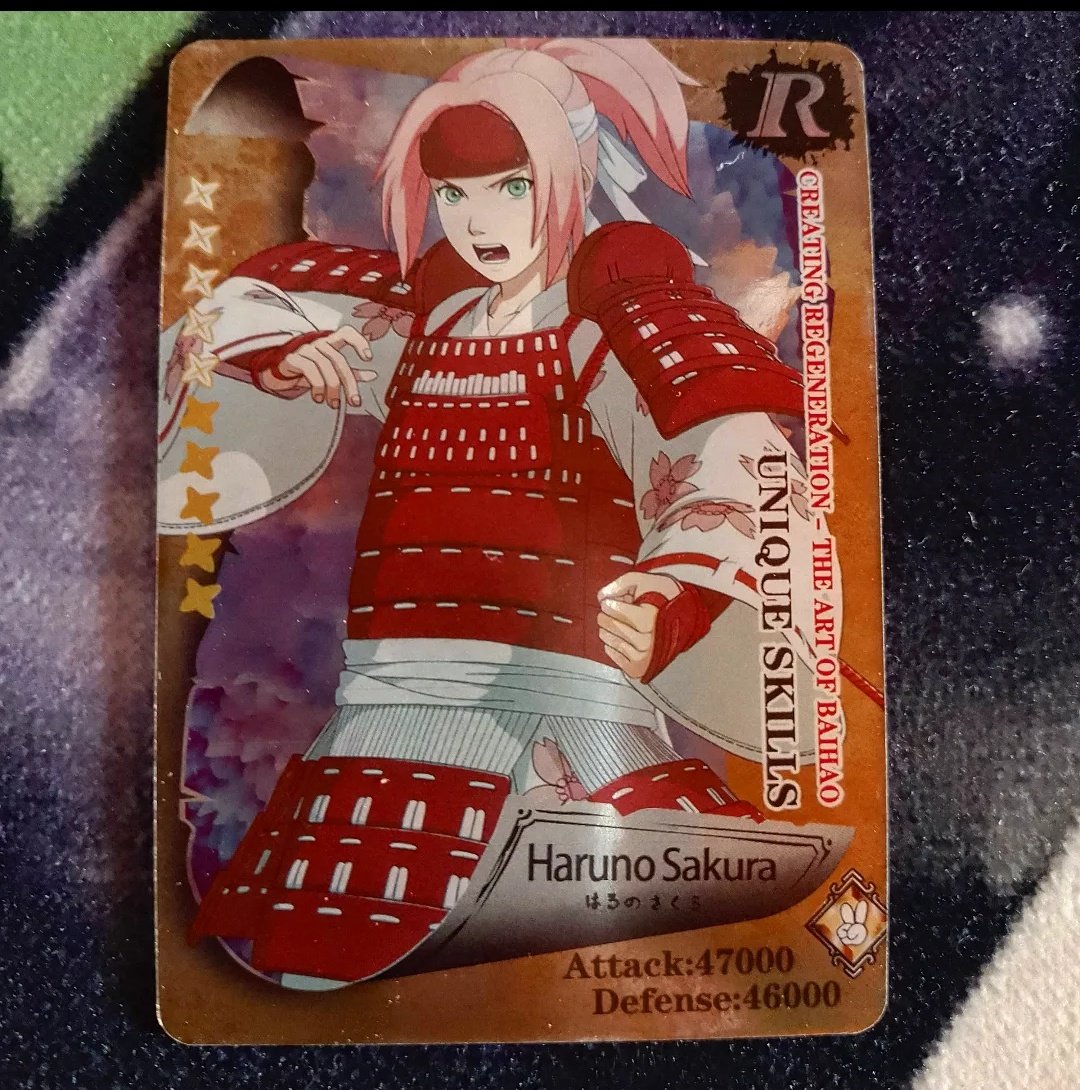 Sakufanboy1's tweet photo. I have a new Sakura card 😍😍😍
#sakufanboy #hardcorefanofsakura #cherryblossomcastle #sakuracard #narutocards #NarutoShippuden #card #SAKURA #sakuraharuno #sakurauchiha #haruno #uchiha https://t.co/mHmh8eBjPn