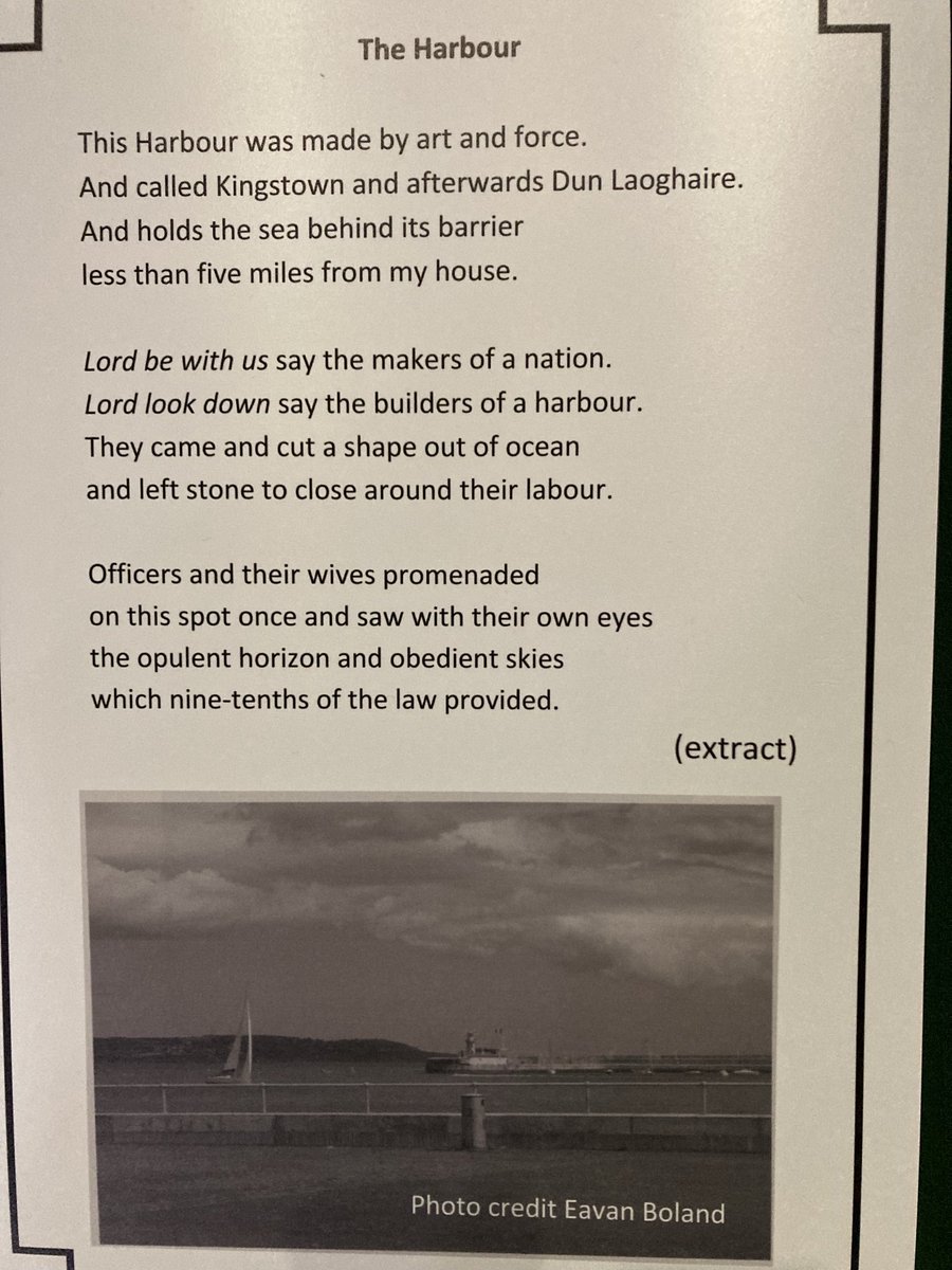 Wonderful event+exhibition today to celebrate poet Eavan Boland born 80 years ago this week. Eavan’s daughters chose poems read and let’s remember her work was heard in White House+UN. Other writers who read @dlrlexicon incl Nessa O’Mahony and ⁦⁦@libranwriter⁩ seen here