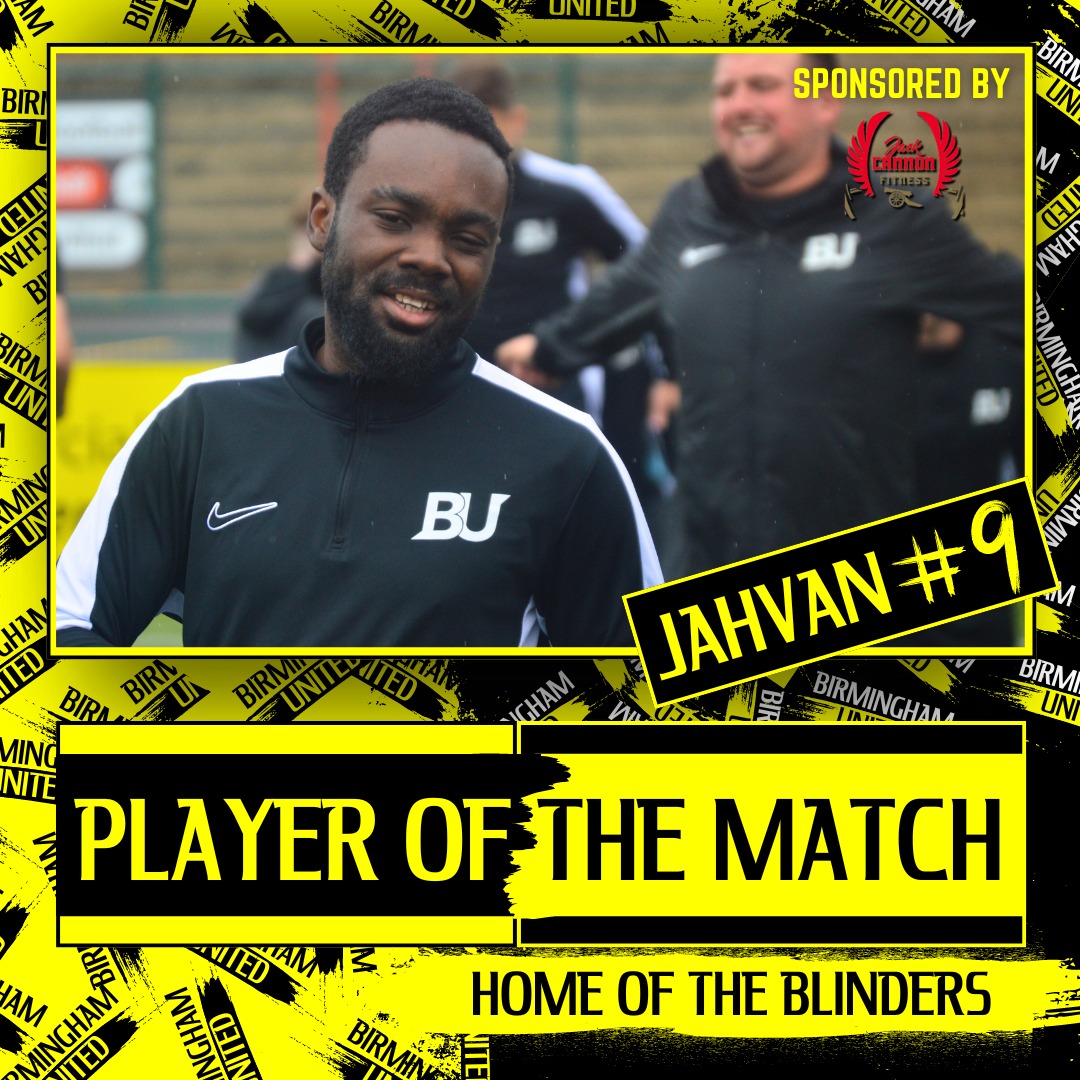 ⚡POTM⚡

THE HOTSTEPPER 🌶️ DOES IT AGAIN!

Jahvan keeps racking up the goals and POTM's as he continues his electric run of form, this man just cannot be stopped right now!

Jahvan sponsored by Jack Connon Fitness for all your personal traning development contact