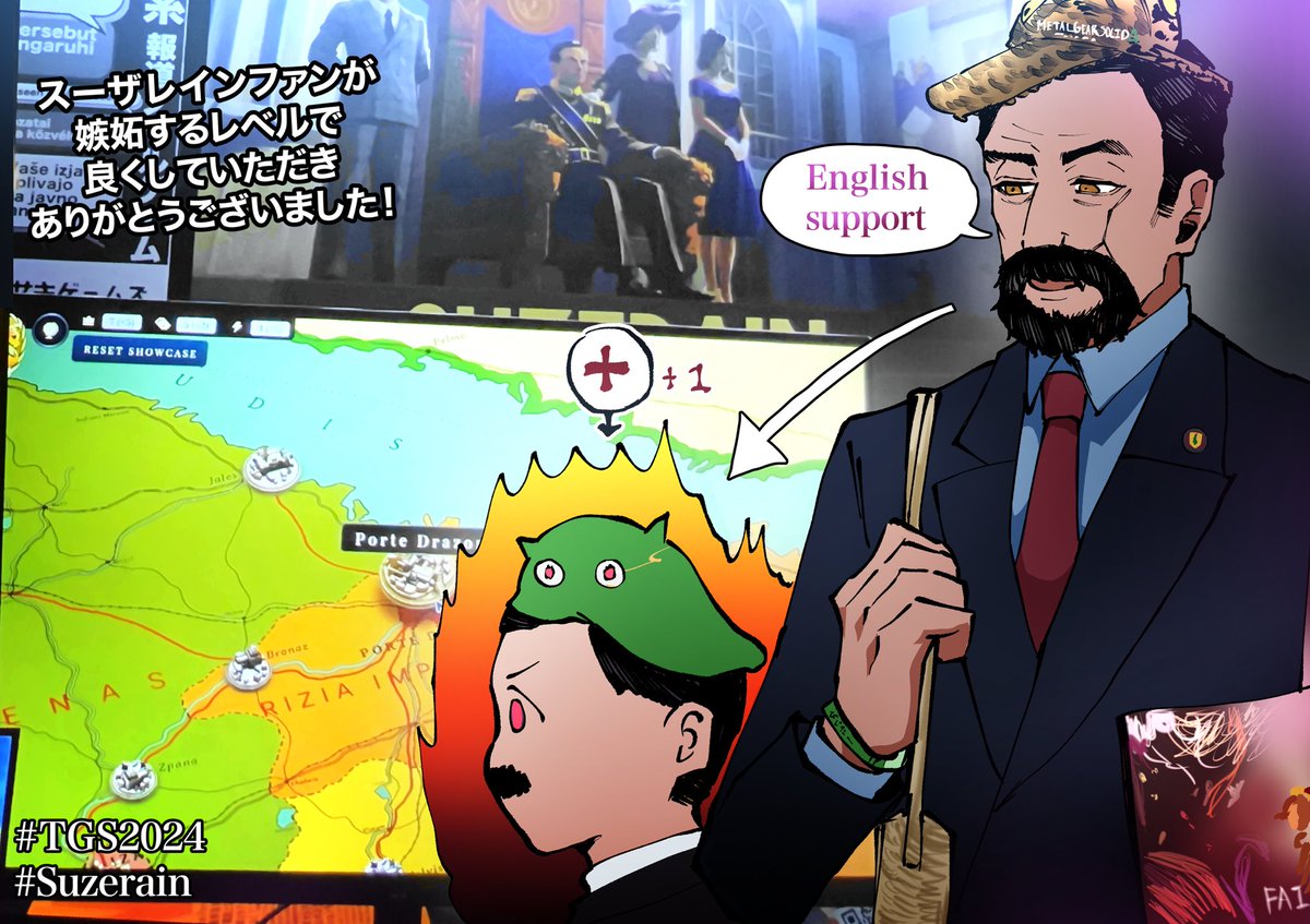 初TGSで好きなsuzerainのDLCがある!?と思って試遊させていただいたら製作陣の方々で、全suzerainファンが嫉妬するレベルで写真から何まで（言って良いのでしょうか!?）本当にありがとうございます！！！のお礼に好きなルシアン！家に帰ったらDLCします！🎮
  <a href="/AtaSergeyNowak/">Ata Sergey Nowak</a>