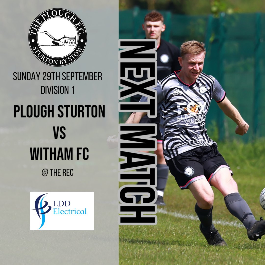 We're at home again tomorrow as we welcome Witham FC to The Rec as we try to pick up our first win of the season.

The match is sponsored by lddelectricalltd.co.uk who are this season's sponsors of Liam Gladwin.

#UTP