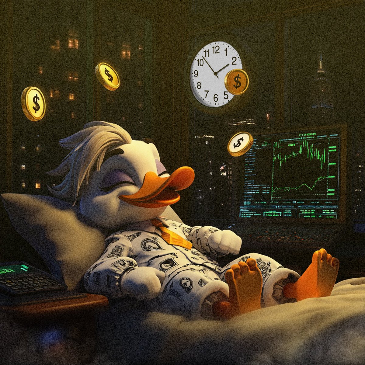 Duckmaster_app's tweet photo. In finance, money never sleeps. In #DuckMaster – neither does yours!

DuckMaster traders, ready to make your assets work 24/7? The key to success on Wall Street is passive income, and we've brought this concept to life!

PLAY: https://t.co/dOCZ4ePAYD https://t.co/kzkfZp5nLZ