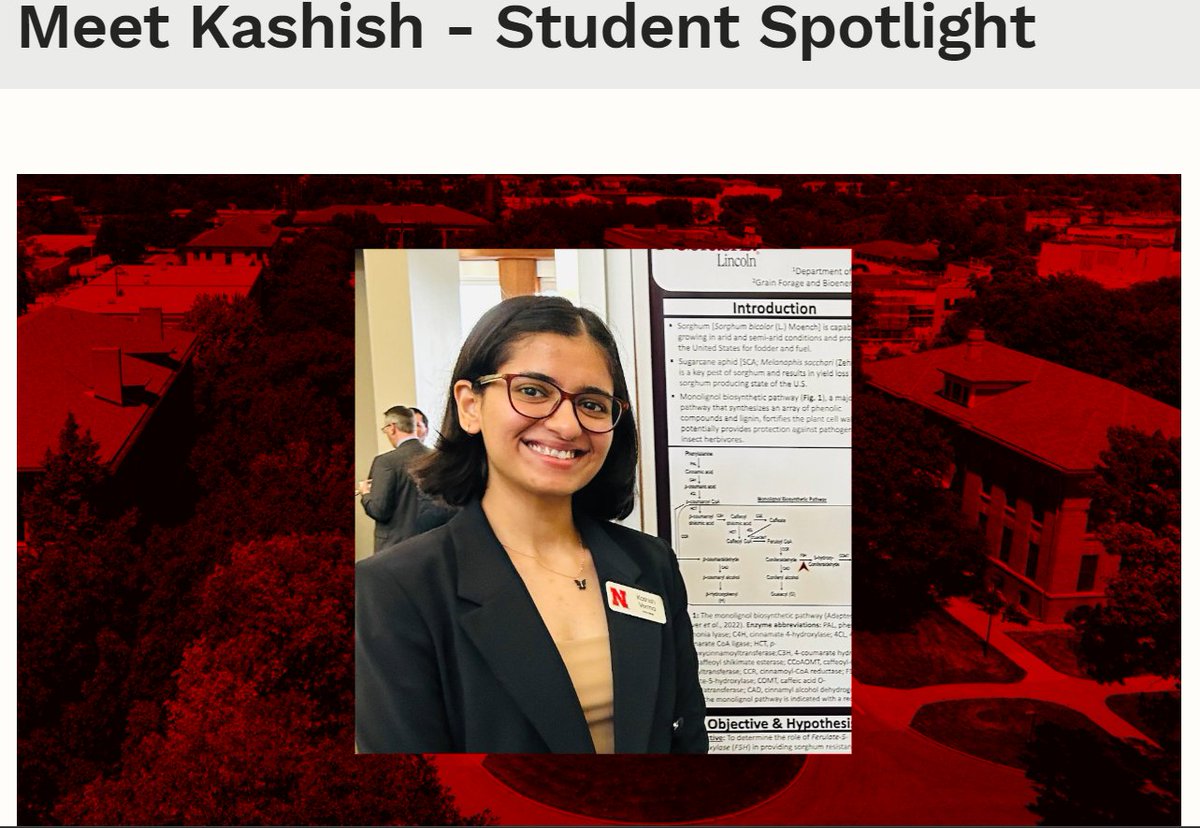 kashishverma_'s tweet image. Let's know each other better! I was recently highlighted in our department's student spotlight series. Thanks to @UNLEntomology ! :)
Check out the link below to learn more about me & my research.
entomology.unl.edu/meet-kashish-s…
