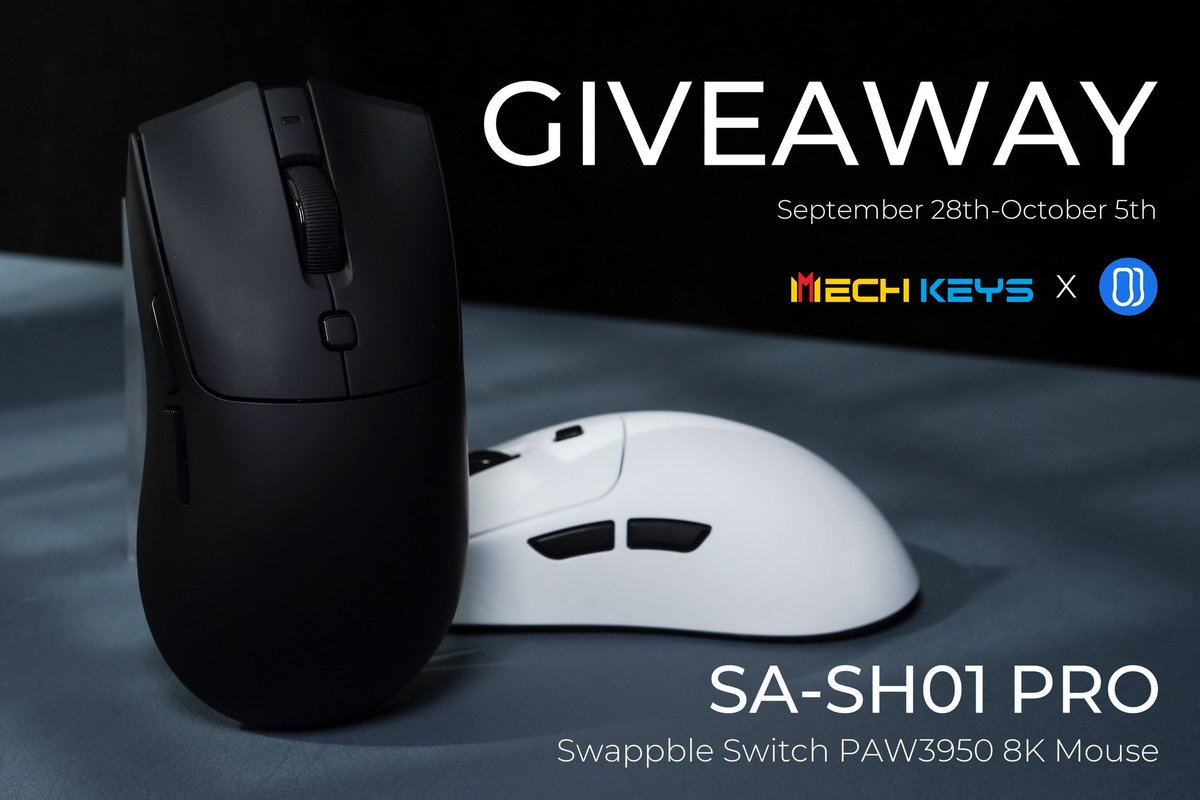 EloShapes and Mech Keys are doing a giveaway of the RAWM SA-SH01 Pro!

How to join:
1️⃣ Follow <a href="/EloShapes/">EloShapes.com</a> and <a href="/mechkeysStore/">MechKeys</a>
2️⃣ Like &amp; RT 
3️⃣ Tag A friend

A lucky winner will be chosen one week from now!
Good luck ✨