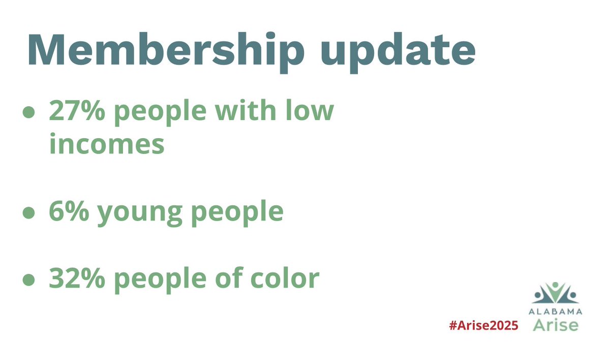 Arise’s membership continues to grow both in numbers and geographic reach. Please consider joining Arise as a member today! #Arise2025 alarise.org/get-involved/d…
