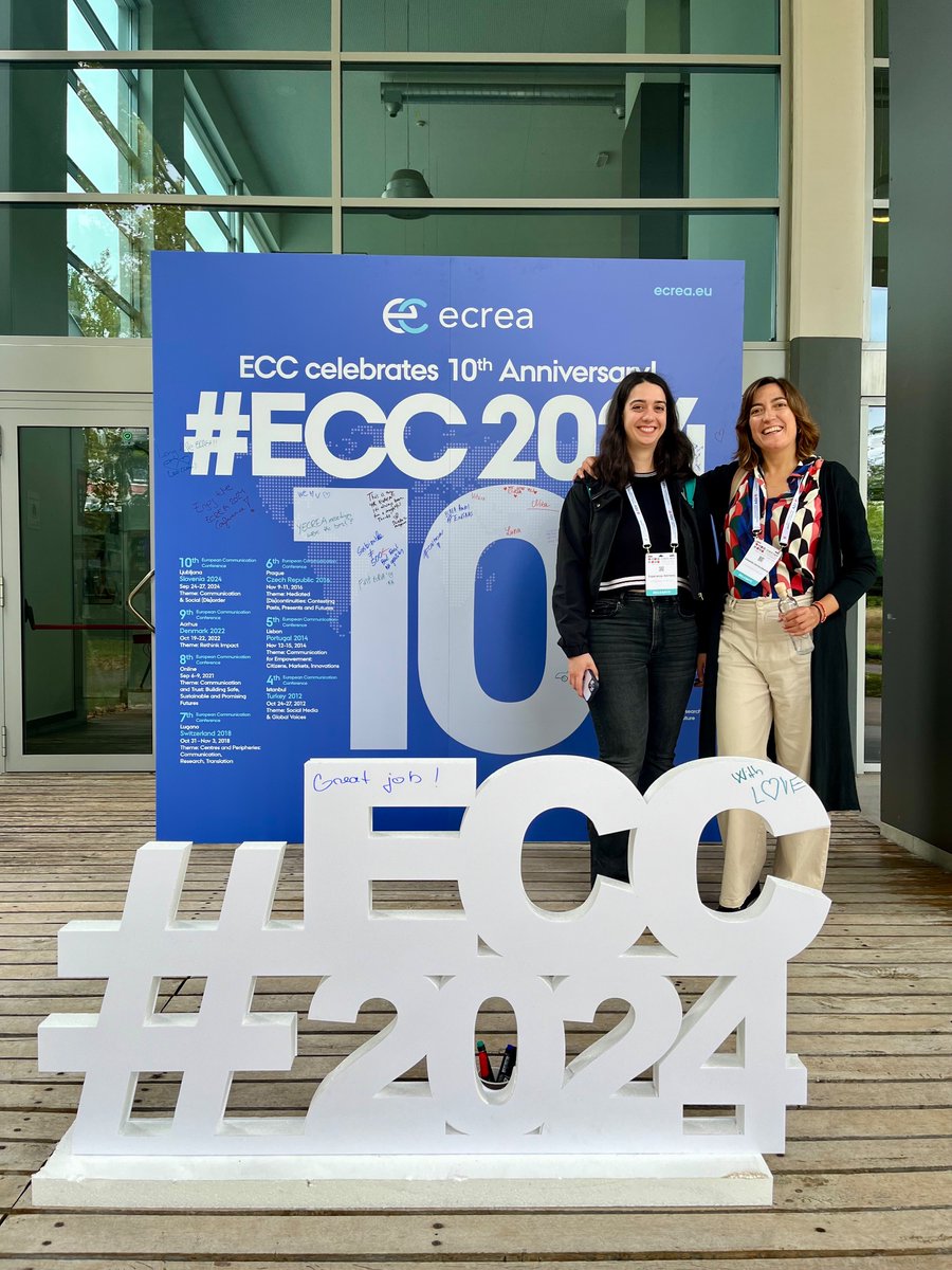 leonardagj's tweet photo. Great 10th @ECREA_eu at Ljubljana 👏🏻Presented @FFemicom results with @ehandreu in a conference characterized by critical thinking and the defense of a more human, sustainable and nice academia 🥰🥰 https://t.co/99L4uGAONP