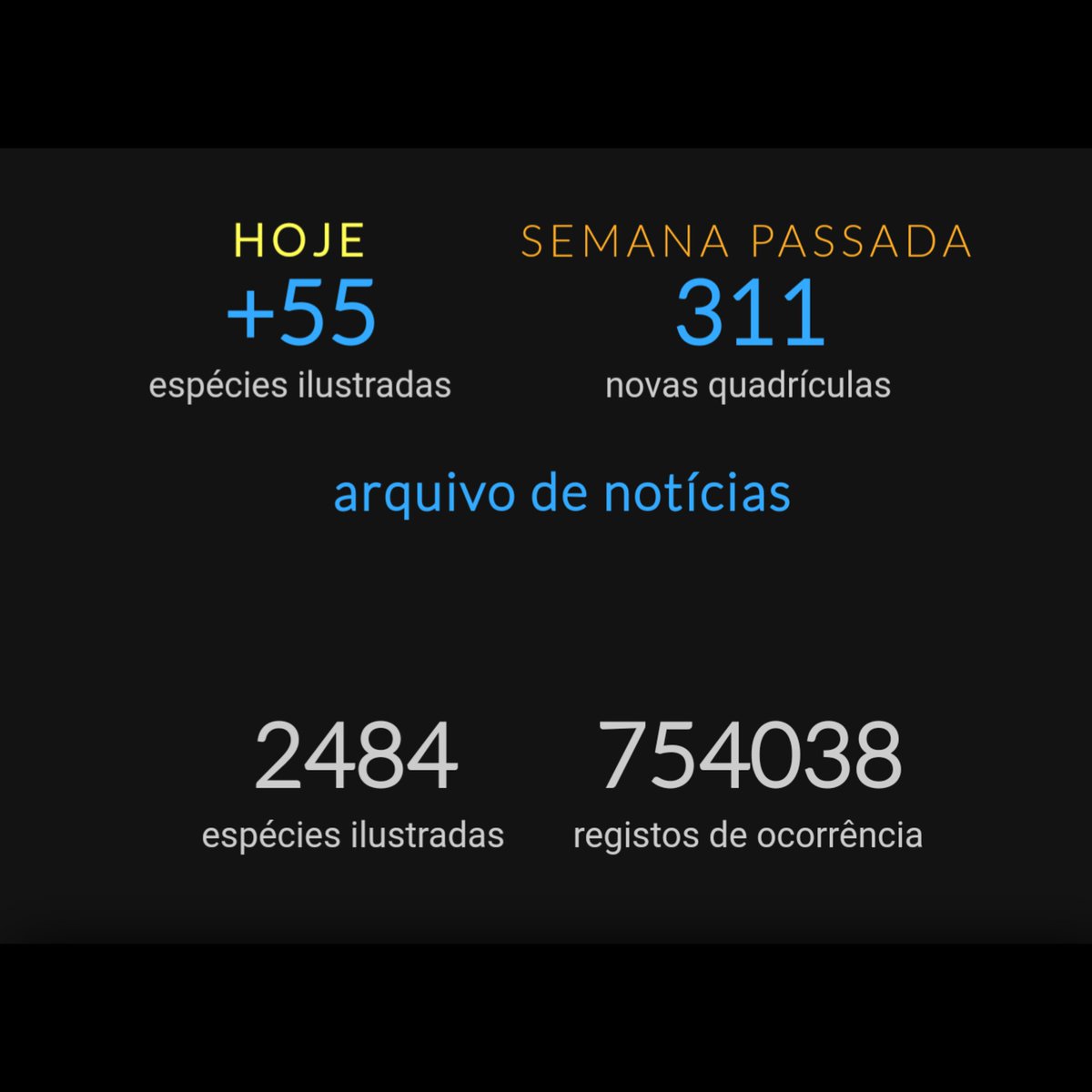 SpbotanicaL's tweet photo. Portal Flora-On: 
👉Adicionadas fotografias relativas a 69 espécies, das quais ⭐55⭐ não estavam ilustradas. 🖼️

Veja quais em:
▶️ https://t.co/iOMfm5p8la ! 🖥️🖱️

Veja também quais as espécies ameaçadas 🔴🟠🟡 e quase ameaçadas🟢 encontradas em novas quadrículas. 

#floraon https://t.co/VYz09P3ses
