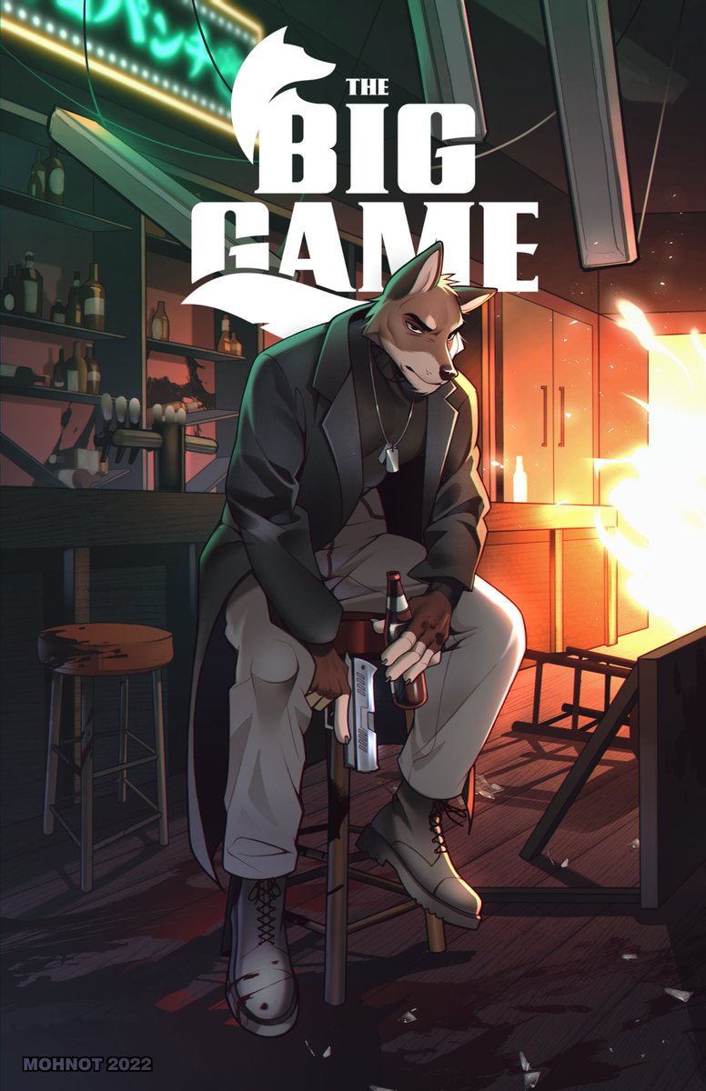 mohnotya's tweet photo. cover for comic book commission
realistic furries are definitely not my style, but I really like how the background turned out xd https://t.co/1JZZMWJJFj