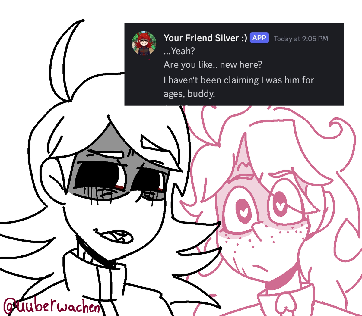 uuberwachen's tweet photo. #pokepasta #YourFriendSilver #PokepastaOC
i like to redraw rp moments sometimes https://t.co/BBJ9chHopC