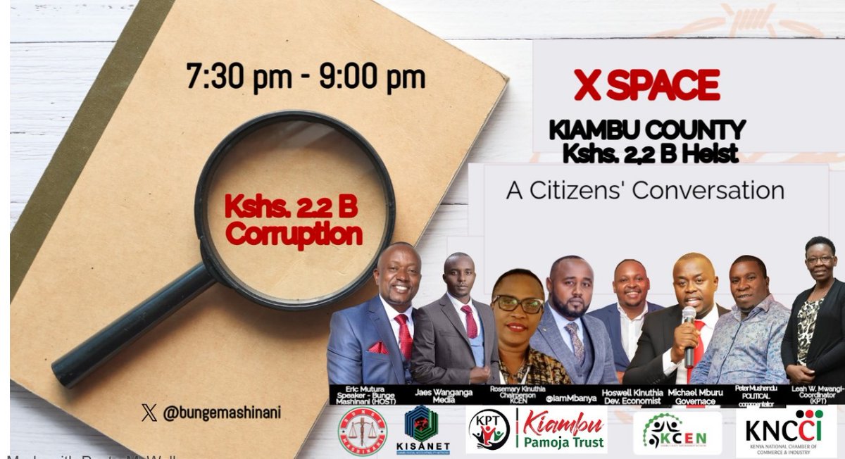 BungeMashinani's tweet image. CORRUPTION TRIES FIGHTING BACK, WE CHANGE AND ADAPT TO FIGHT IT BETTER.
mmet.google.com/our-oace-zxf
#Trending #Trending #corruptionmustgo #activecitizens