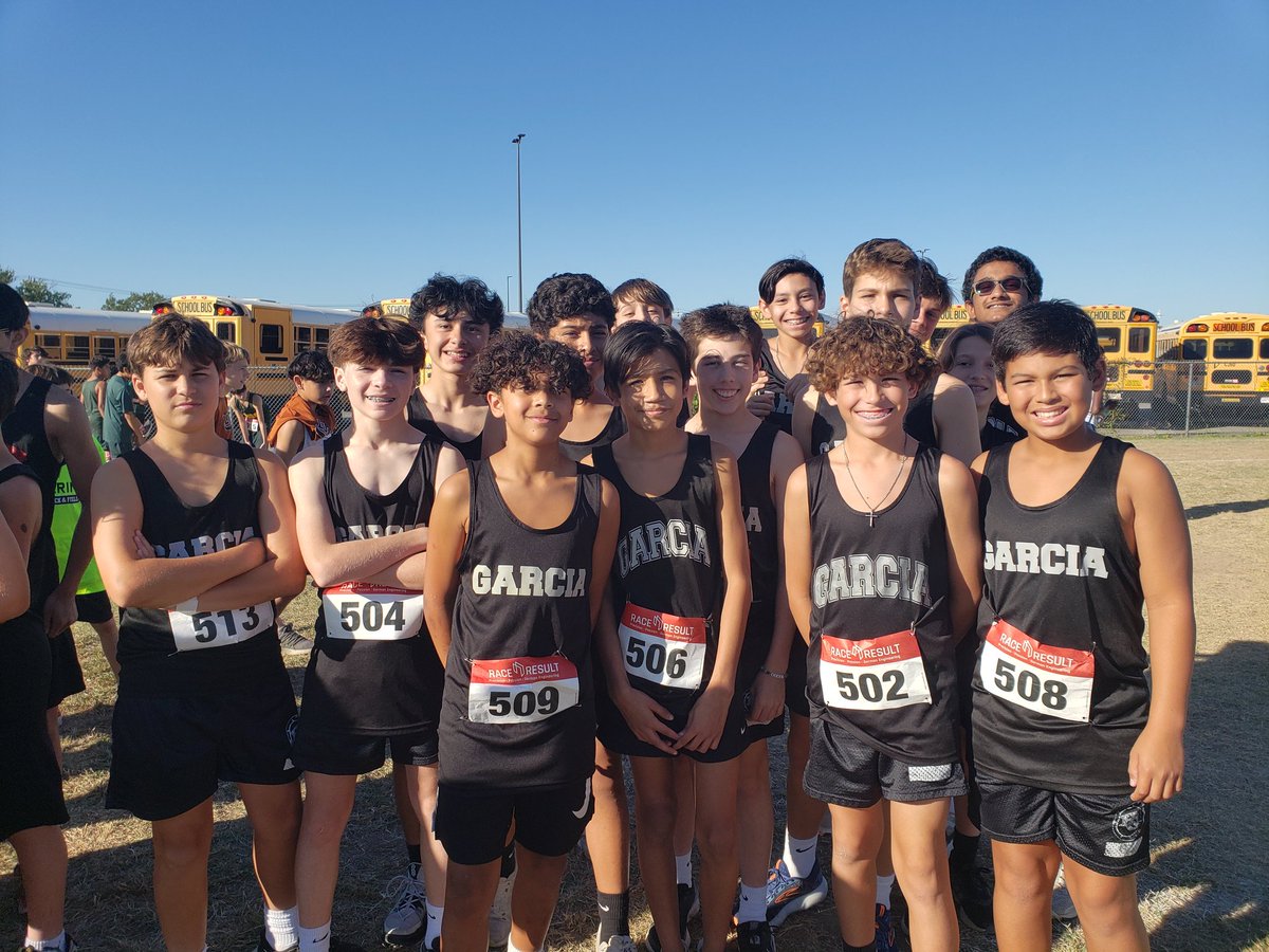 CandaceSchantz's tweet photo. A great morning for XC! TX Boys 1st with 4 top 10, TX Girls 3rd with 3 top 10, Bronze Boys 1st with 4 top 10, and Bronze Girls 1st with 5 top 10! Amazing runners today showing hard work pays off. @Coach_Barr210 @NISDGarcia @thomasvill1 https://t.co/jtmqAcitUr