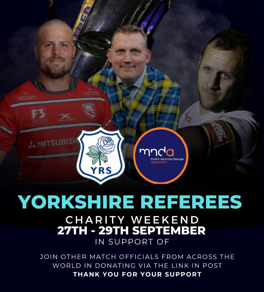 hullrugbyunion's tweet image. Well said Liam. 

Please take a moment &amp;amp; watch this &amp;amp; donate to a very worthwhile cause. 

#MND #YorkshireReferees #RobBurrow #DoddieWeir #EdSlater