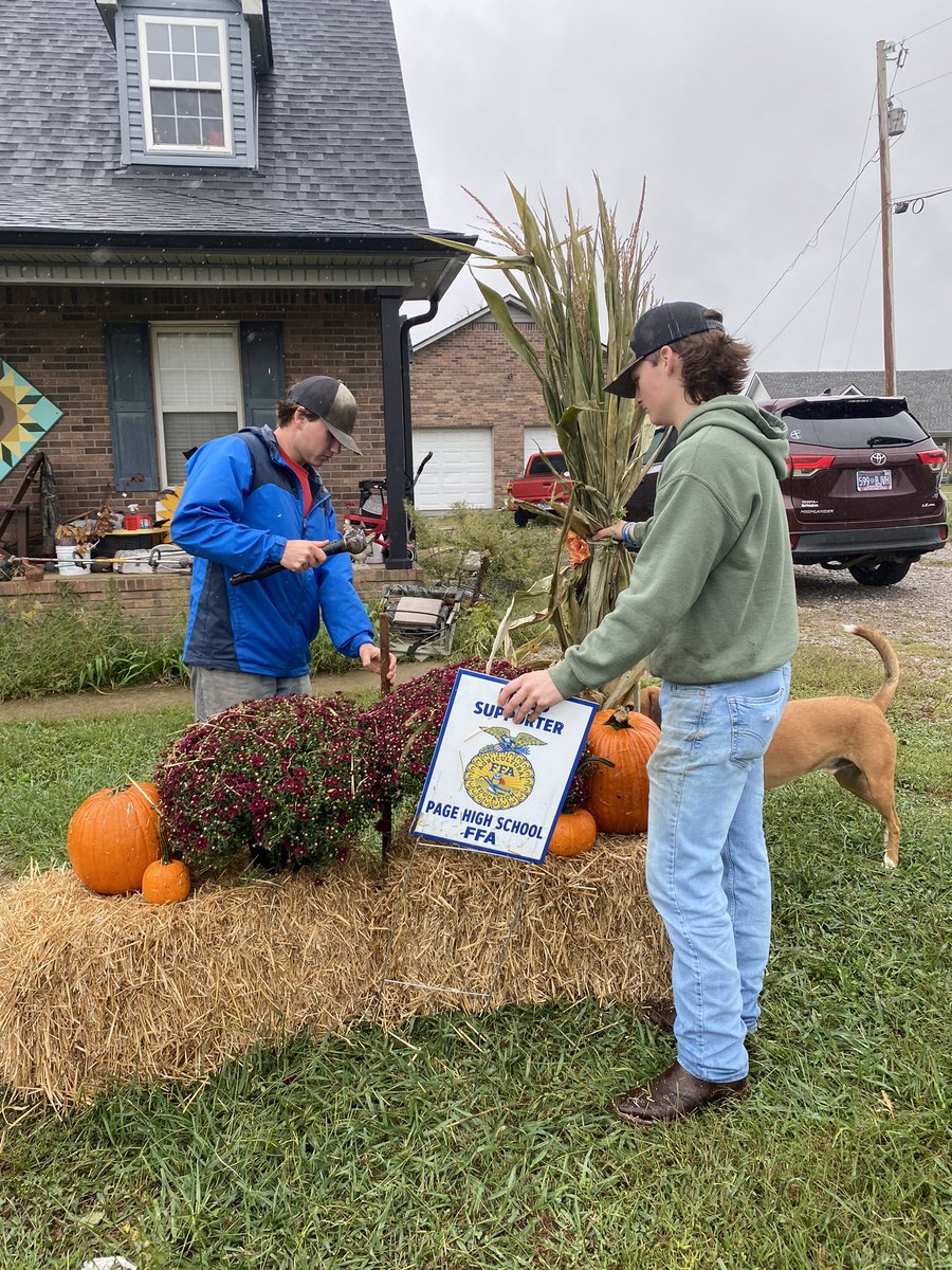 Page FFA has been busy today delivering fall setups. They look great. <a href="/wcsCCTE/">wcsCCTE</a>