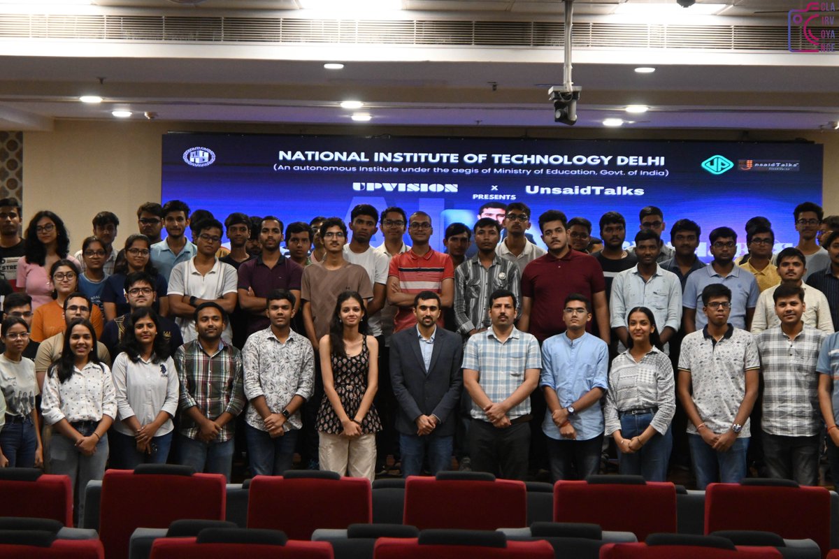 techclub_nitd's tweet photo. 🚀 GenAI for Freshers Workshop at NIT Delhi! 🌟

UpVision - Technical Club, in collaboration with UnsaidTalks , hosted an inspiring GenAI for Freshers Workshop on 18th September 2024. 🎉 https://t.co/W1z7YgsCuu