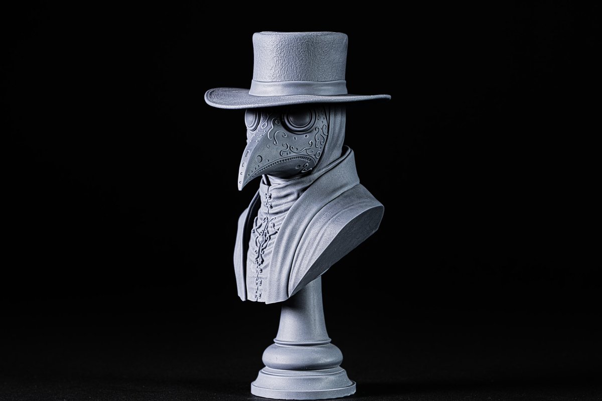 CharroZuck's tweet image. Plague Doctor
Sculpt: @fotismint #Zbrush
Resin: @SirayaTech Fast Navy Grey
Printer: @mypeopoly Forge & @WhamBamSystems XTR
Supports: @lychee3d
#3dPrinting #3dprinter