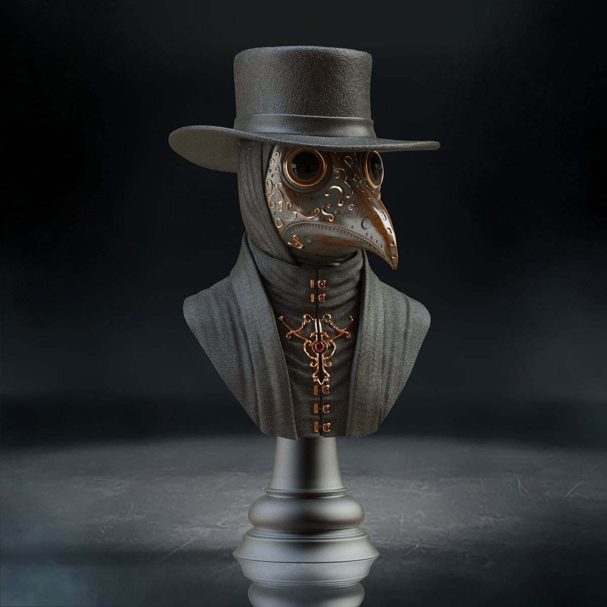 CharroZuck's tweet image. Plague Doctor
Sculpt: @fotismint #Zbrush
Resin: @SirayaTech Fast Navy Grey
Printer: @mypeopoly Forge & @WhamBamSystems XTR
Supports: @lychee3d
#3dPrinting #3dprinter