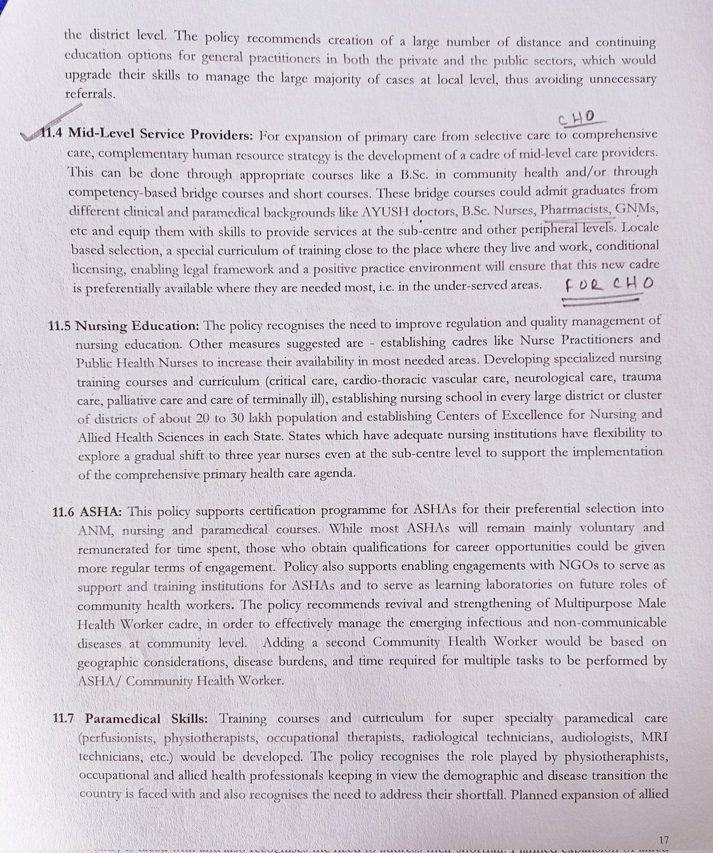 ObpaOdisha's tweet photo. @MohanMOdisha sir @MahalingMukesh sir, @HFWOdisha  
Kindly consider B.Pharma qualification in the requirement process for CHO. Asper para 11.4 of National Health Policy -2017 Pharmacy Graduate also eligible for the post Community Health Officer (CHO). https://t.co/UdVNqbHMis