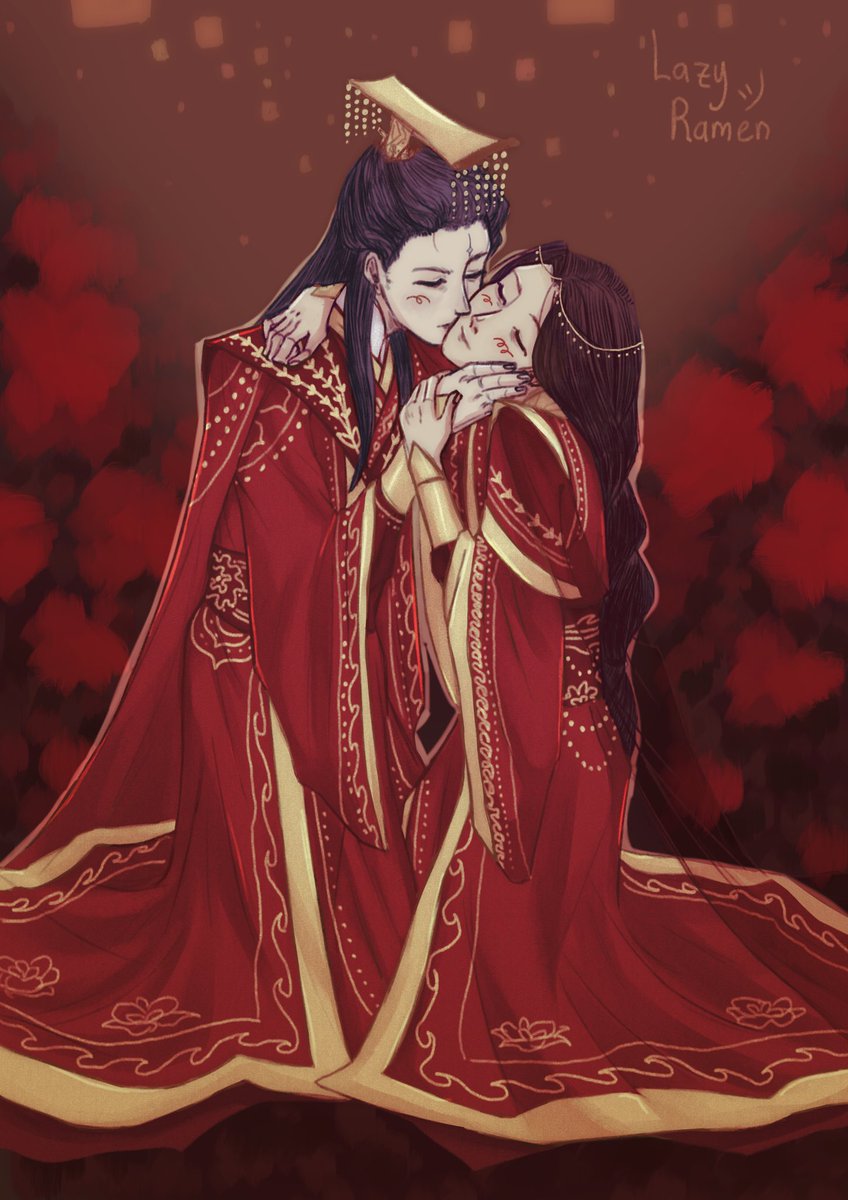 #TGCF #junmei in red wedding robes, requested by <a href="/feanope/">fea || 🍉🌻 🌈 Conclave era (Sinner's Pit)</a> !
Thank you for donating ♥️♥️