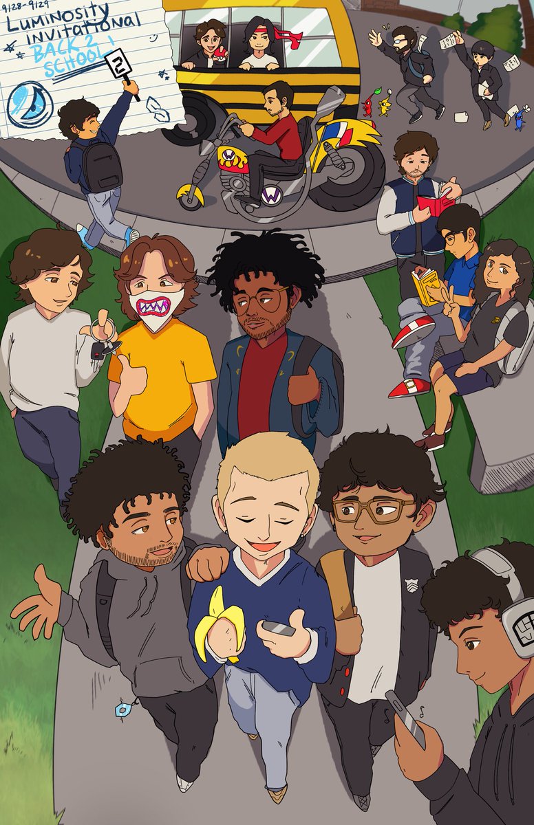 slice of life smash bros 😳 i did the poster for the <a href="/Luminosity/">Luminosity Gaming</a> invitational 2! its on their shop rn rn rn