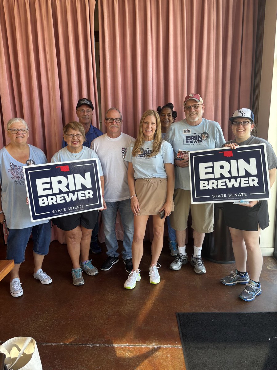 OKCOLF's tweet image. COLF walked for Erin Brewer today in Senate District 47! Thank you all who came out today to support the Workimg People Candidate!

See you next week for Chaunté Gilmore!!