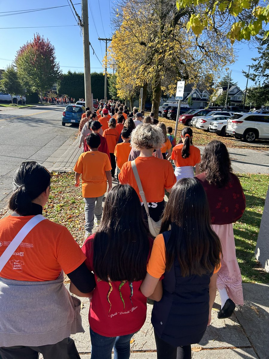 LadnerElem's tweet photo. Orange shirt day at LE was a chance to reflect on the experiences of our Indigenous Peoples’ and how we can move forward through our journey to reconciliation. We continue to learn and heal together as a school and a district. @deltasd37 https://t.co/V46xDqVlOy