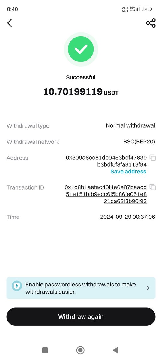 0xbengss's tweet photo. Just experienced seamless gasless transactions on #BNBChain! 🔥 Sent stablecoins from Binance to Bitget and back with 0️⃣ gas fees. This is the future of crypto transactions! 💸 #GasFreeStablesOnBNB 🚀
#DeFi #CryptoCommunity #Stablecoins #BNB #BlockchainInnovation" https://t.co/niNPMNWU4W