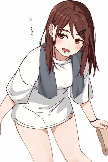 お風呂上りの紗希ちゃん 