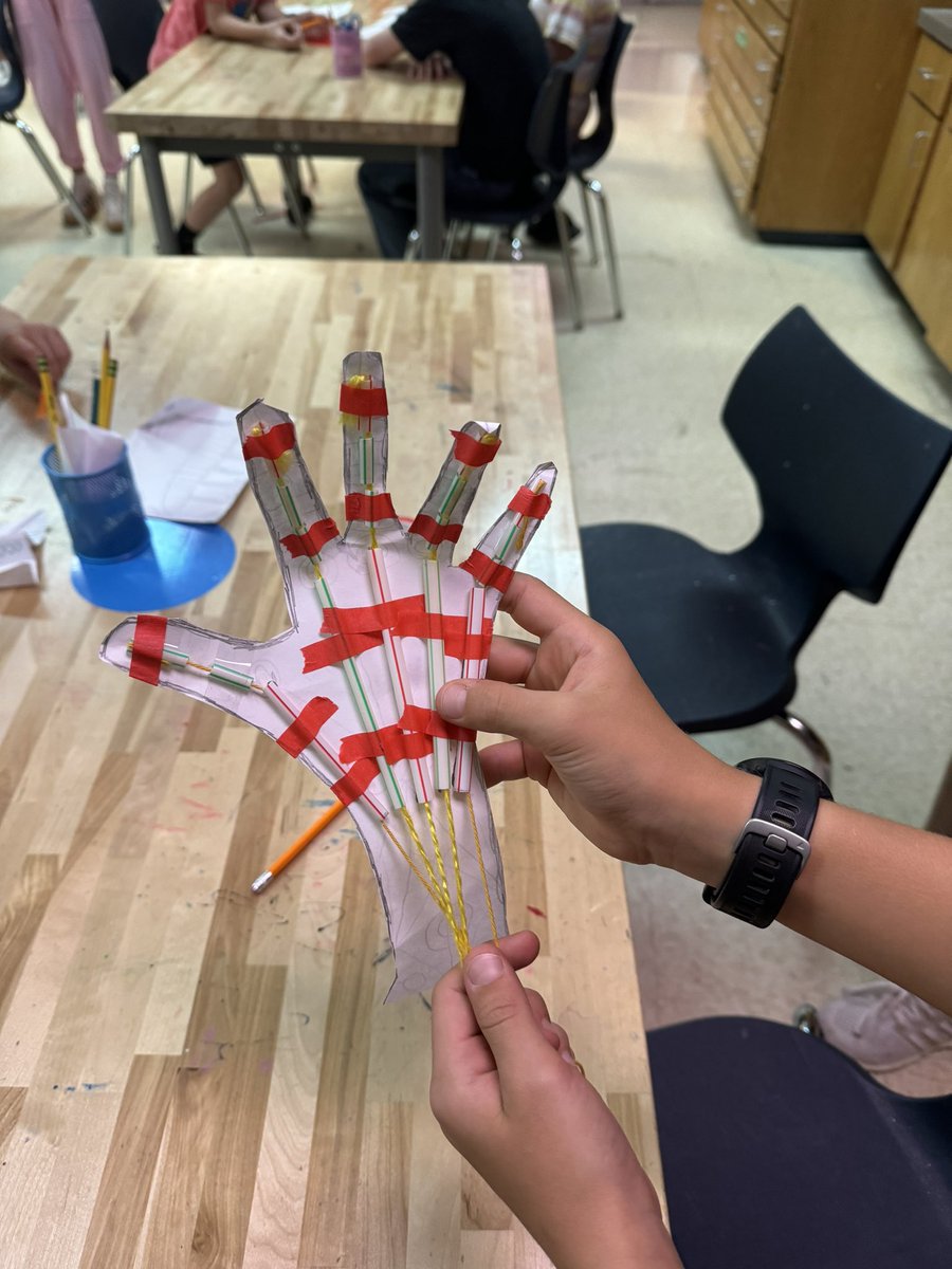 CESartWeaver's tweet photo. 5th grade students combined art and science to design these fun robotic hands! https://t.co/wJOPrEYERp