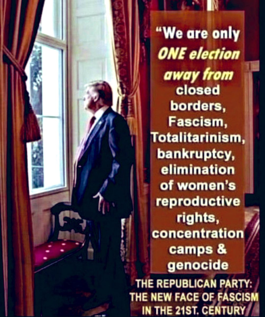 KJamake's tweet photo. @SimsalaMaya Goddammit. Iβm so tired of these fascist Nazi anti-American scumbags.
Vote ALL blue. πππππ
#StopFascistRepublicans #DefendDemocracy #DomesticTerroristGOP #GOPHatesAmerica #VoteBlueToSaveYourFreedomAndTheUSA https://t.co/58aNBT8pcp