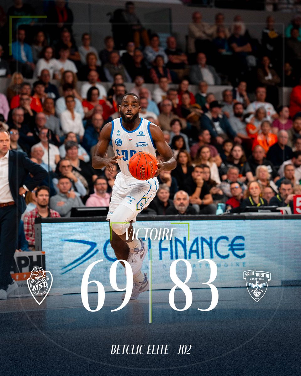 SQBB_Officiel's tweet photo. 𝗩𝗜𝗖𝗧𝗢𝗜𝗥𝗘 ! 💙

Saint-Quentin s’impose ce soir face à @MSB_Officiel après une belle prestation collective 🔥

Rendez-vous mardi pour le premier match de BCL face au Kolossos de Rhodes et demain pour la billetterie 🎟️

ⓒ Le Mans Sarthe Basket

#Ensemble https://t.co/0kUzbQMa8M
