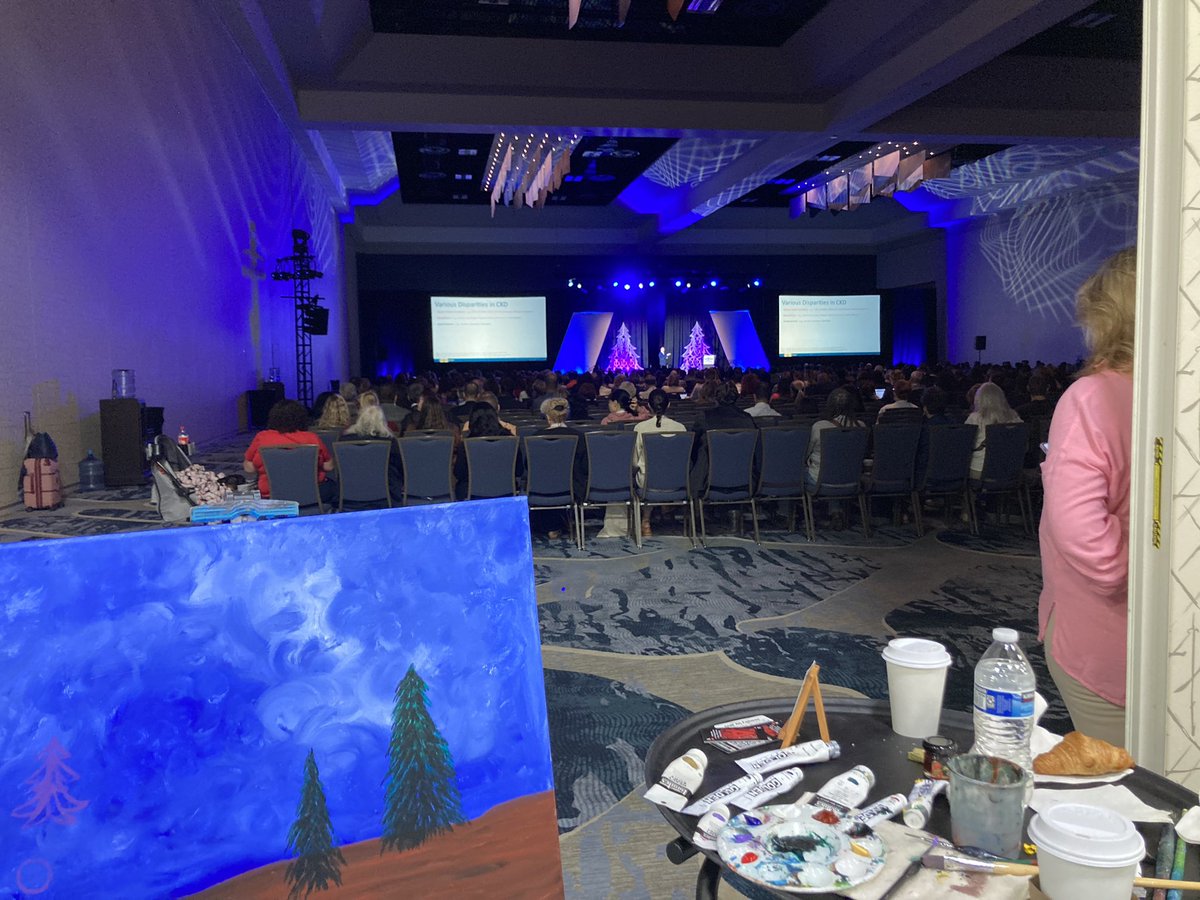 I Just finished a keynote speech and I am working on a painting in Aurora, Colorado at AVA2024