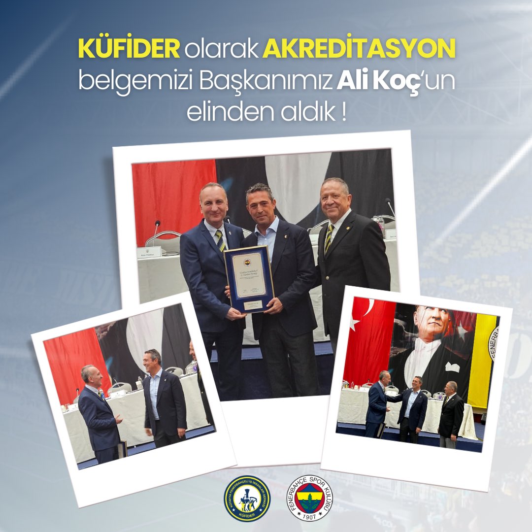 KÜFİDER bünyesinde bulundurduğu Fenerbahçe Kongre üyeleri ile birlikte 450 aktif üyesiyle, faaliyet gösteren dernek lokali, yürüttüğü sosyal sorumluluk projeleri ve  etkinlikleriyle  Fenerbahçe Kulübümüzün Akreditasyon şartlarını sağlayarak yetki belgesini almaya hak kazanmıştır.