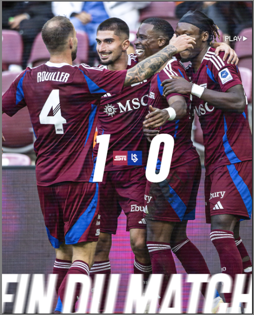 ServetteFC's tweet photo. 𝐓𝐨𝐮𝐭 𝐥𝐞 𝐦𝐨𝐧𝐝𝐞 𝐬𝐚𝐢𝐭 𝐪𝐮𝐞 𝐥𝐞 𝐋𝐀𝐂 𝐄𝐒𝐓 𝐆𝐄𝐍𝐄𝐕𝐎𝐈𝐒 ! 🔥 🇱🇻

Servette s'impose une nouvelle fois dans le #DerbyDuLacDeGenève grâce à un but de Kutesa 😍 💪 

👏 Bravo les gars !

#NotreVilleNotreClub https://t.co/adhKQc3RNb