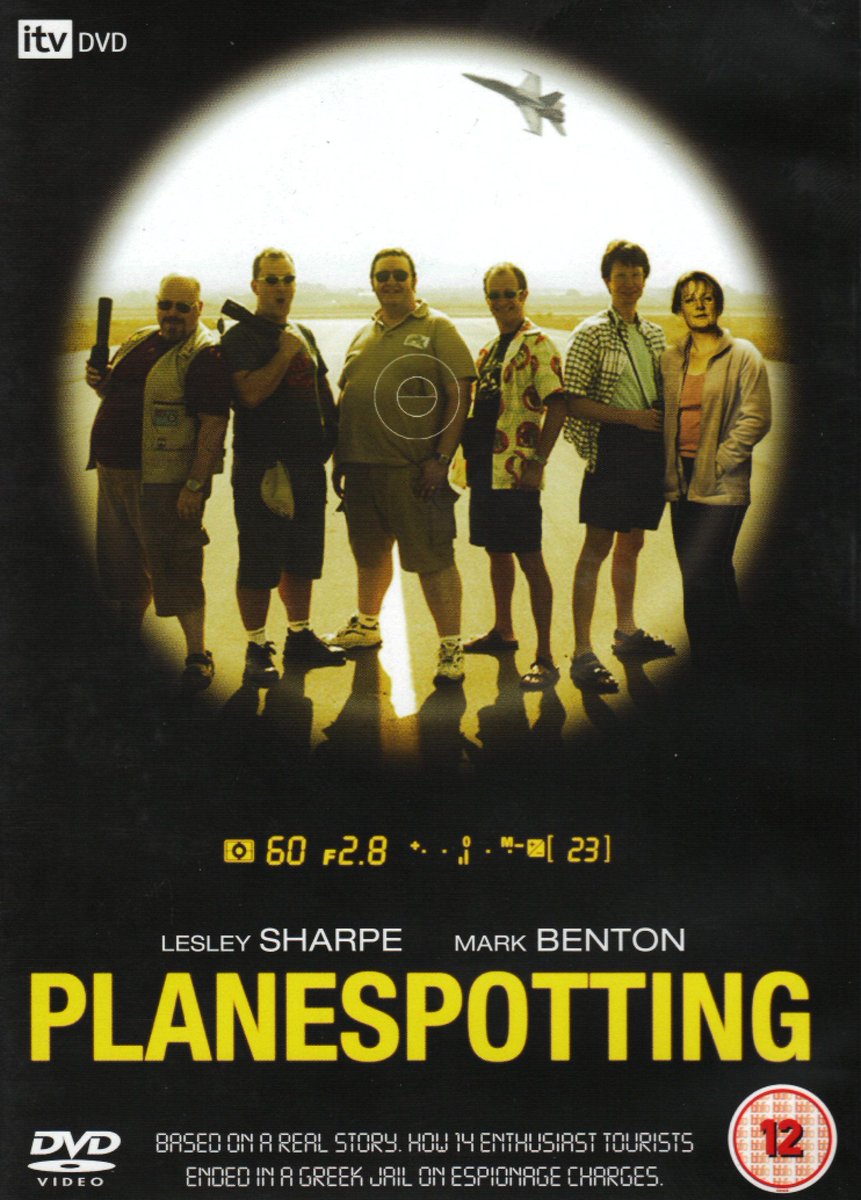 TalkingPicsTV's tweet photo. Premiere channel screening of ✈️ PLANESPOTTING (2005) ✈️ 9:05pm #TPTVsubtitles
#LesleySharp #MarkBenton #RossBoatman star in this true story of aircraft enthusiasts wrongly convicted of spying during a plane spotting trip to Greece... https://t.co/EvODmRzeJA