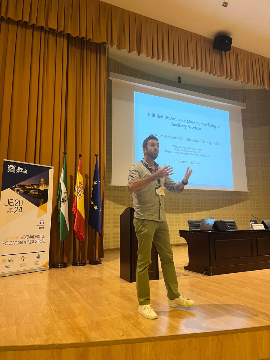It was a great pleasure to host the XXXVIII Jornadas de Economía Industrial at Universidad Pablo de Olavide, Sevilla, on September 5-6th. Thanks to our invited speakers and all the participants for such a great conference! Looking forward for the next Jornadas at Santander 2025.