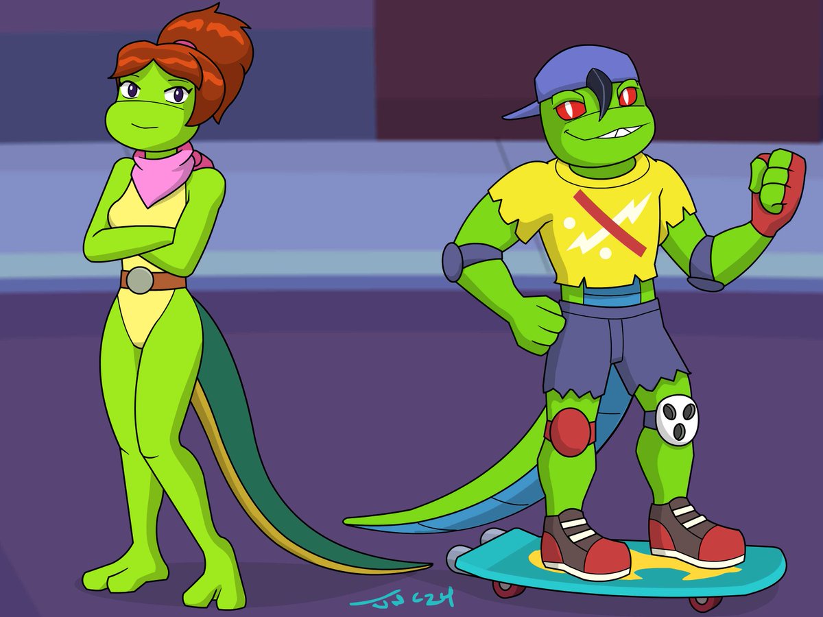 Mona Lisa \u0026 Mondo Gecko: newest characters for TMNT:Shredder's Revenge.  I've done fanart for all the other characters \u0026 posted game playthroughs on  YouTube. Rights to Mirage \u0026 Dotemu. #TMNT #monalisa #fanart #, image size:1200x900