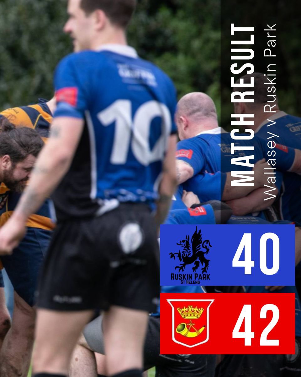 Ruskin fall short to a dogged Wallasey! 
⚪️🔵⚫️🏉