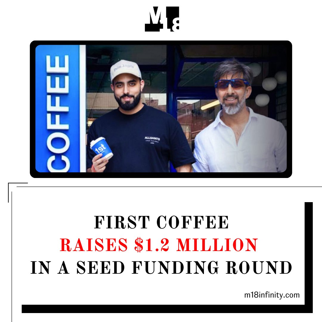 M18Infinity's tweet image. First Coffee, a grab-and-go specialty coffee brand, has successfully raised $1.2 million in a seed funding round.

Read more: linkedin.com/feed/update/ur…

#firstcoffee #funding #investmentnews #coffee #businessnews #m18infinity #m18infinitymedia