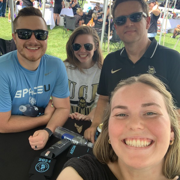 It’s game day at <a href="/UCFKnights/">UCF Knights 🌴</a>! As proud members of Knights Nation and the designers behind the <a href="/FBCMtgStadium/">FBC Mortgage Stadium</a> transformation, we’re elevating the fan experience and <a href="/UCF_Football/">UCF Football</a> ops. Catch Tess Ryan, Josh Warner, Jenna Lewis and Brandon Liebst at the #AECOM tailgate! #ChargeOn