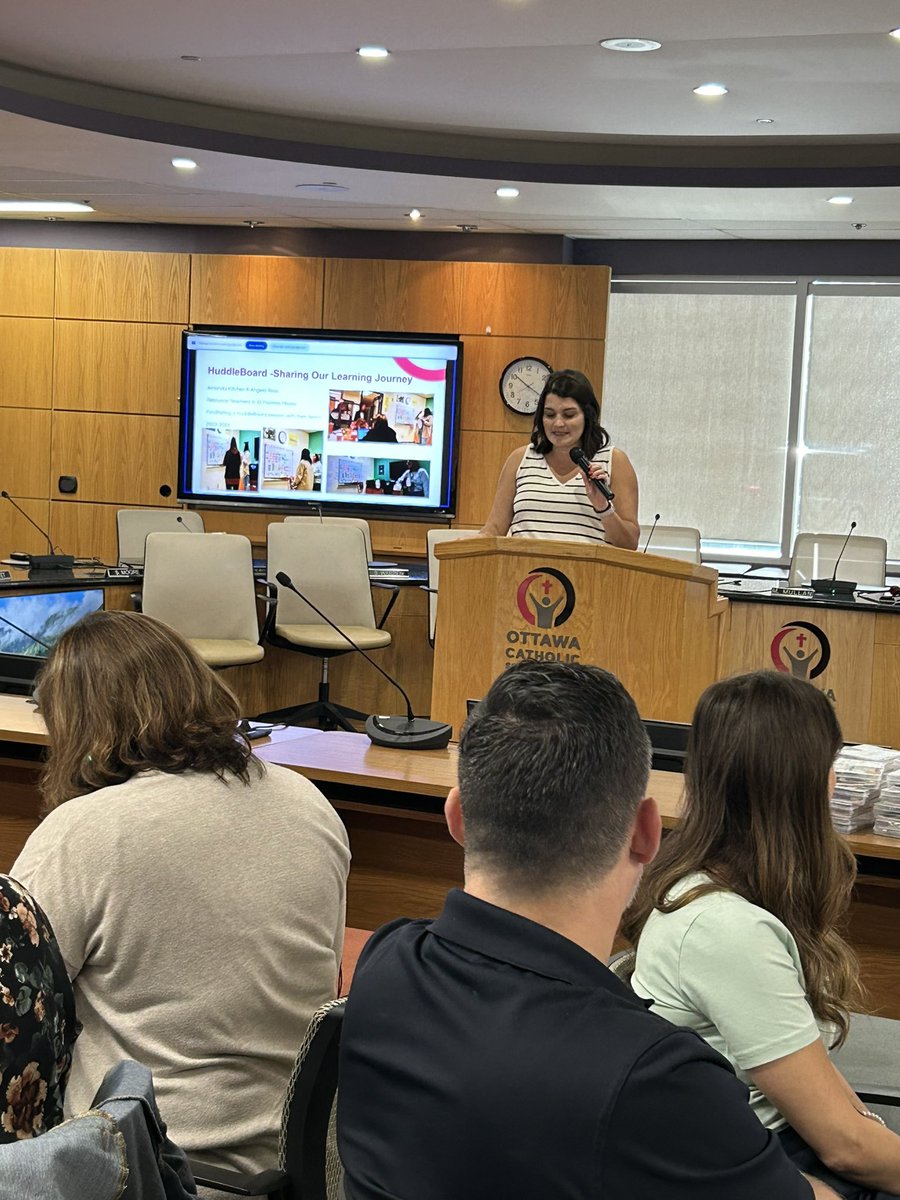 alvareztany's tweet photo. Including teacher voice & experience in my session ensures content relevance, builds credibility, fosters understanding & drives continuous improvements. Thanks @mrskitchenOCSB @StVeronicaOCSB for inspiring us on #huddleboards for EA schedules #DeepLearning @OCSBSpecEd #ocsb https://t.co/u9DouTM1wA