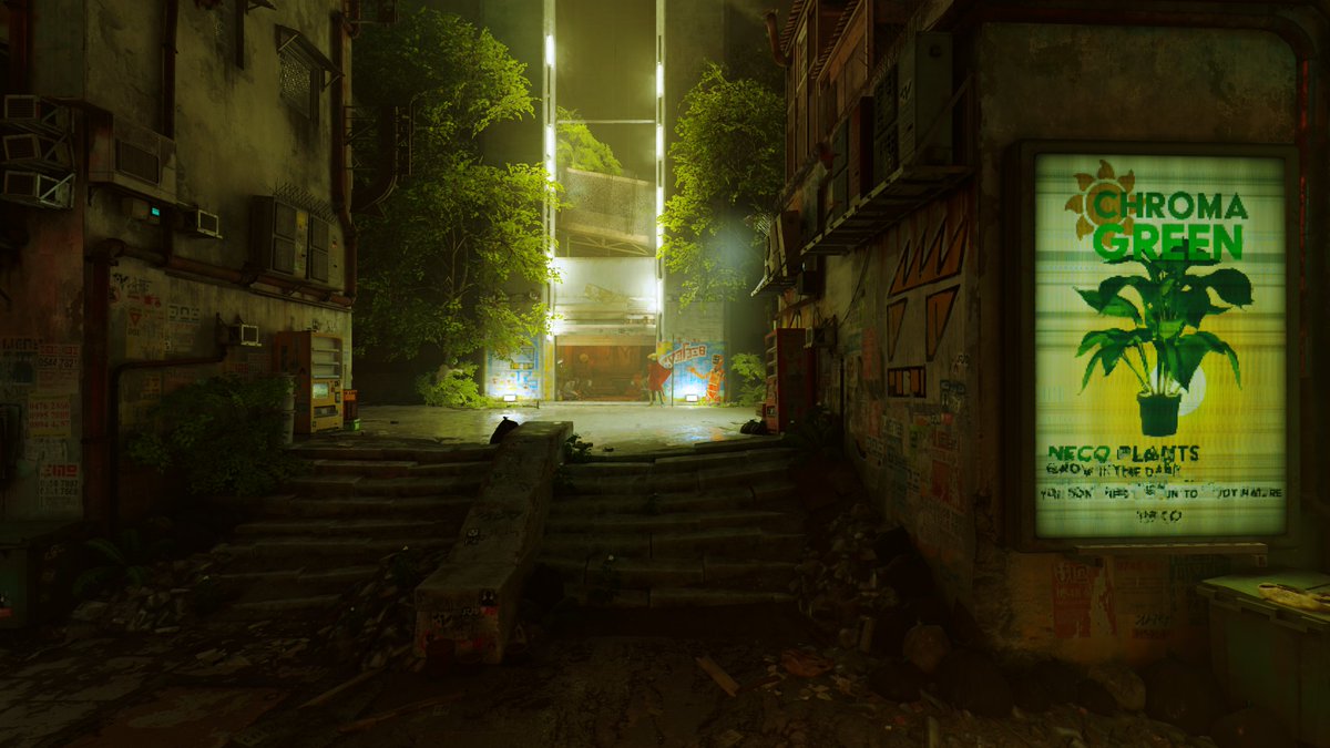 arcadences_'s tweet photo. Cats and cyberpunk go together fantastically, who woulda thunk it?
#StrayGame https://t.co/o8XtJPpq1Z