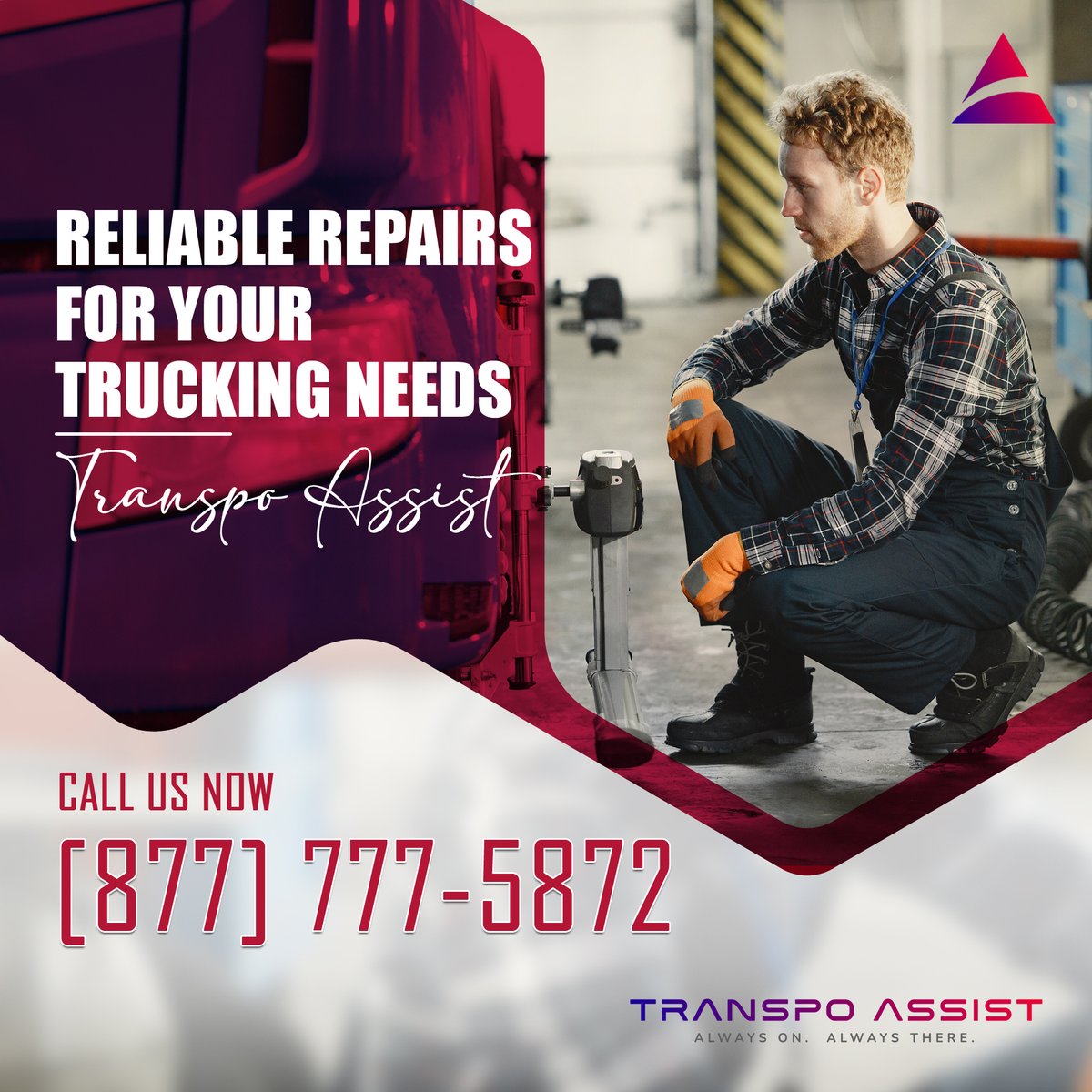 TranspoAssist's tweet photo. Encountering issues on the road? Whether it’s brake repairs, electrical faults, or transmission troubles, reach out to #transpoassist. We will connect you with the closest truck repair service support.
Visit our website: https://t.co/TuWj9qLw3P
Call us: (877)777-5872
#truckrepair https://t.co/zqkipN5SRv