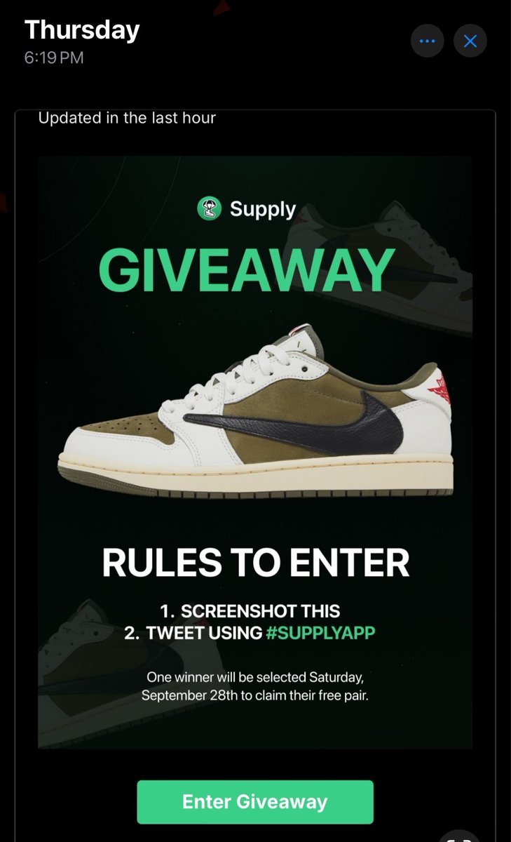 timmy3669's tweet photo. @thesupply_app I never sent my screen shot in but I saved it, you can see the time and date if that matters lol https://t.co/HYj6oG5Tpu