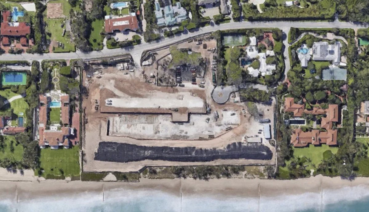 Ken Griffin spent $450 million on 13 adjacent Palm Beach estates, totaling  27 acres. Then he tore them all down, so he could build this place 