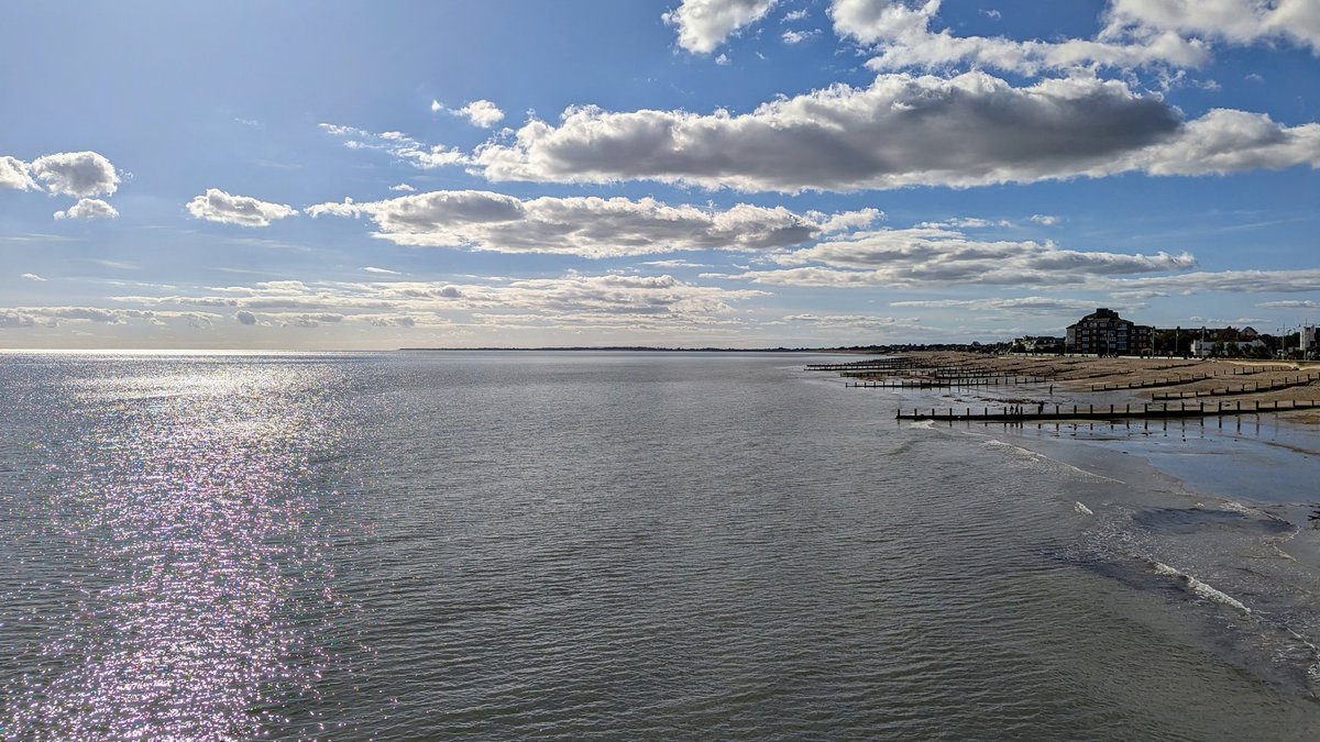 Would you believe this is #Bognor at the end of September? What a glorious day to go and check out the new decking at #BognorRegis Pier and lots of people on the deck taking in the sunshine and views. Exactly what a #Pier is for!